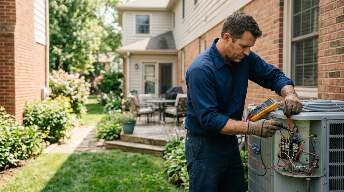 HVAC technician working near Alamo, TX